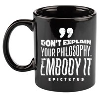 Embody Your Philosophy 11oz C Handle Ceramic Mug