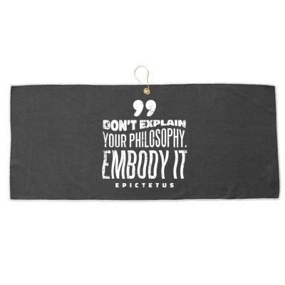 Embody Your Philosophy Large Microfiber Waffle Golf Towel