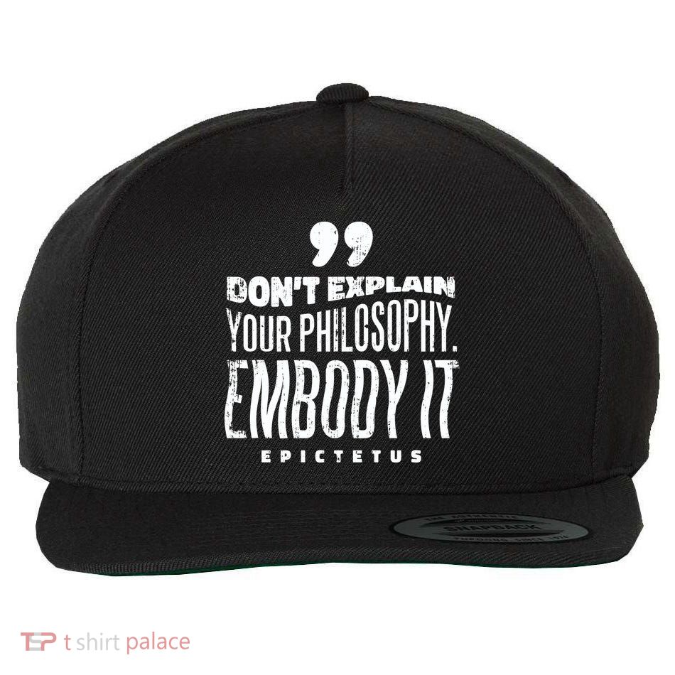 Embody Your Philosophy Wool Snapback Cap