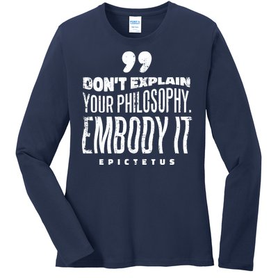 Embody Your Philosophy Ladies Long Sleeve Shirt