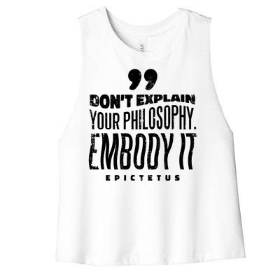 Embody Your Philosophy Women's Racerback Cropped Tank