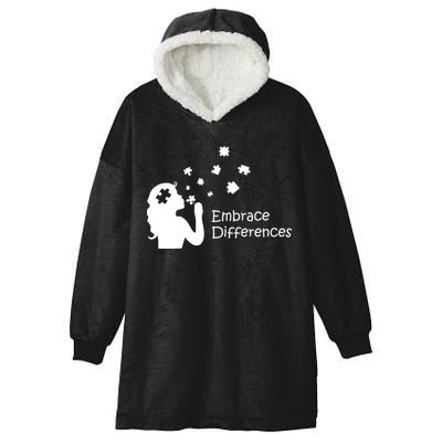 Embrace Differences Hooded Wearable Blanket