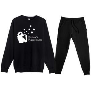 Embrace Differences Premium Crewneck Sweatsuit Set