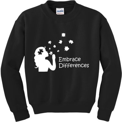 Embrace Differences Kids Sweatshirt