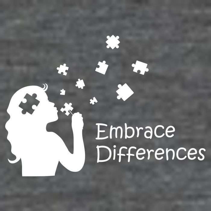 Embrace Differences Flexfit Unipanel Trucker Cap