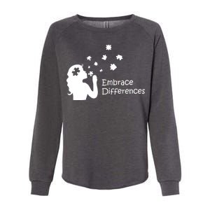 Embrace Differences Womens California Wash Sweatshirt