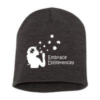 Embrace Differences Short Acrylic Beanie