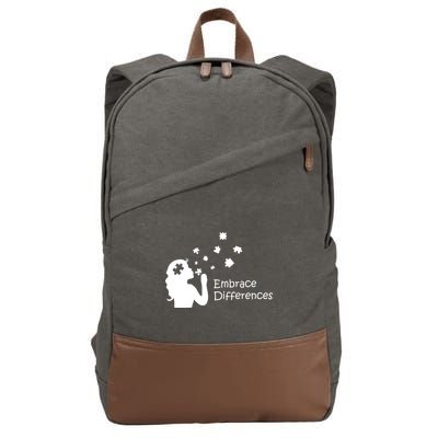 Embrace Differences Cotton Canvas Backpack