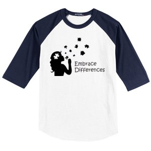 Embrace Differences Baseball Sleeve Shirt