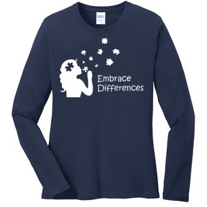 Embrace Differences Ladies Long Sleeve Shirt