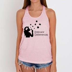 Embrace Differences Women's Knotted Racerback Tank