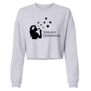 Embrace Differences Cropped Pullover Crew