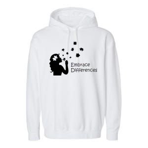 Embrace Differences Garment-Dyed Fleece Hoodie