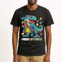 Embrace Differences Autism Awareness Dino Tall T-Shirt