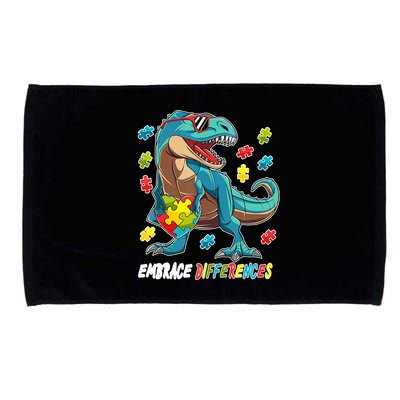 Embrace Differences Autism Awareness Dino Microfiber Hand Towel