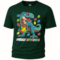 Embrace Differences Autism Awareness Dino Cooling Performance Crew T-Shirt