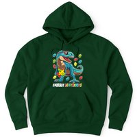 Embrace Differences Autism Awareness Dino Hoodie