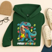 Embrace Differences Autism Awareness Dino Hoodie