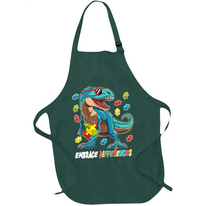 Embrace Differences Autism Awareness Dino Apron
