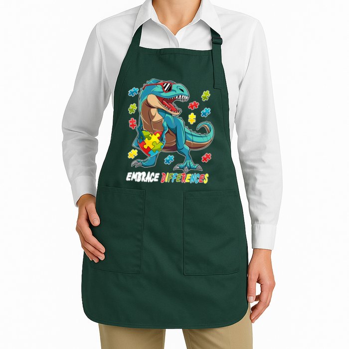 Embrace Differences Autism Awareness Dino Apron