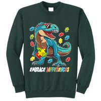 Embrace Differences Autism Awareness Dino Sweatshirt