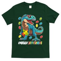 Embrace Differences Autism Awareness Dino T-Shirt