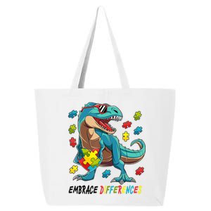 Embrace Differences Autism Awareness Dino 25L Jumbo Tote