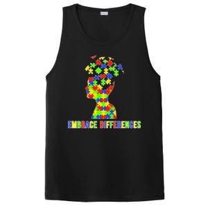 Embrace Differences Autism Awareness Puzzle Pieces PosiCharge Competitor Tank