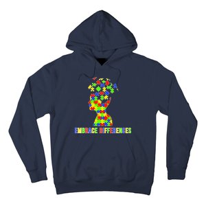 Embrace Differences Autism Awareness Puzzle Pieces Hoodie