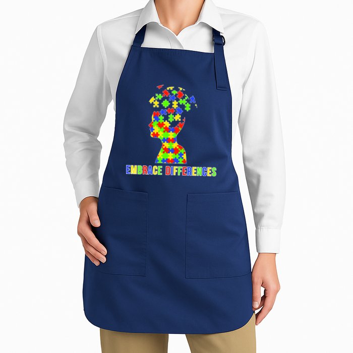 Embrace Differences Autism Awareness Puzzle Pieces Apron