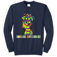Embrace Differences Autism Awareness Puzzle Pieces Sweatshirt
