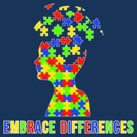 Embrace Differences Autism Awareness Puzzle Pieces Magnet