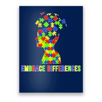 Embrace Differences Autism Awareness Puzzle Pieces Poster