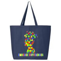 Embrace Differences Autism Awareness Puzzle Pieces 25L Jumbo Tote