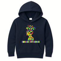 Embrace Differences Autism Awareness Puzzle Pieces Kids Hoodie