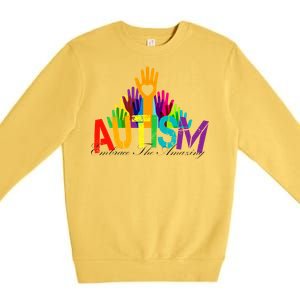 Embrace The Amazing Autism Hands Premium Crewneck Sweatshirt