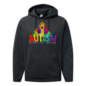 Embrace The Amazing Autism Hands Performance Fleece Hoodie