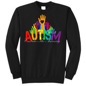 Embrace The Amazing Autism Hands Sweatshirt