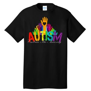 Embrace The Amazing Autism Hands Tall T-Shirt