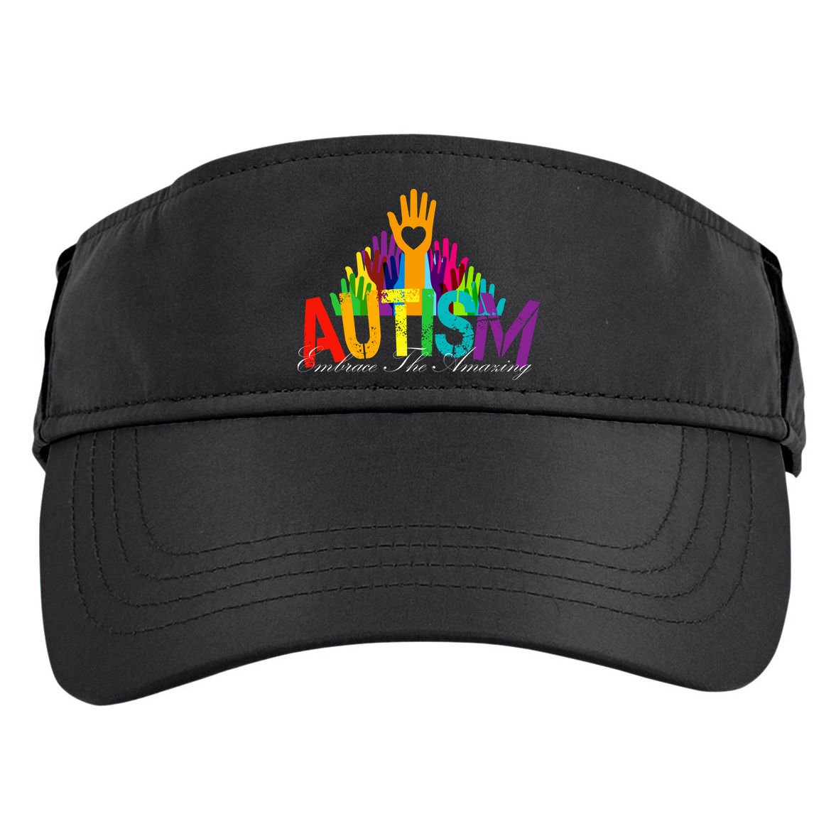 Embrace The Amazing Autism Hands Adult Drive Performance Visor