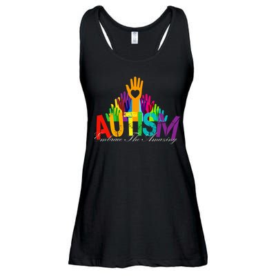 Embrace The Amazing Autism Hands Ladies Essential Flowy Tank