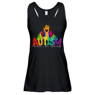 Embrace The Amazing Autism Hands Ladies Essential Flowy Tank