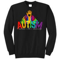 Embrace The Amazing Autism Hands Tall Sweatshirt