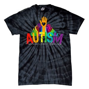 Embrace The Amazing Autism Hands Tie-Dye T-Shirt