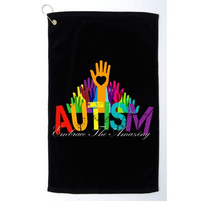 Embrace The Amazing Autism Hands Golf Towel
