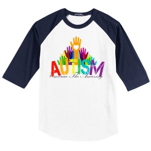 Embrace The Amazing Autism Hands Baseball Sleeve Shirt