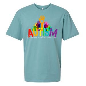 Embrace The Amazing Autism Hands Sueded Cloud Jersey T-Shirt