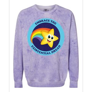 Embrace The Existential Dread Colorblast Crewneck Sweatshirt