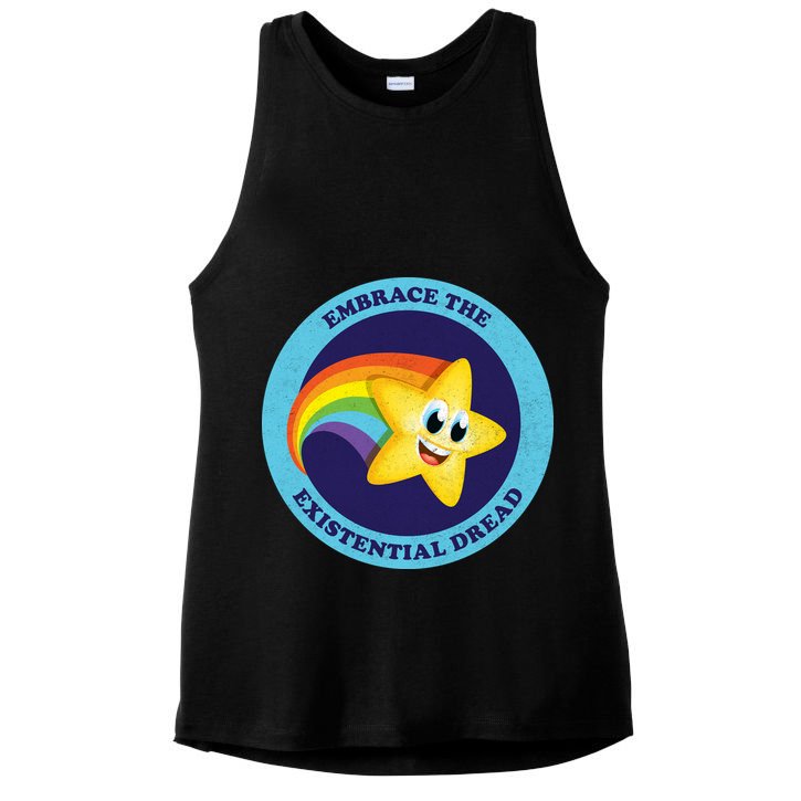 Embrace The Existential Dread Ladies PosiCharge Tri-Blend Wicking Tank