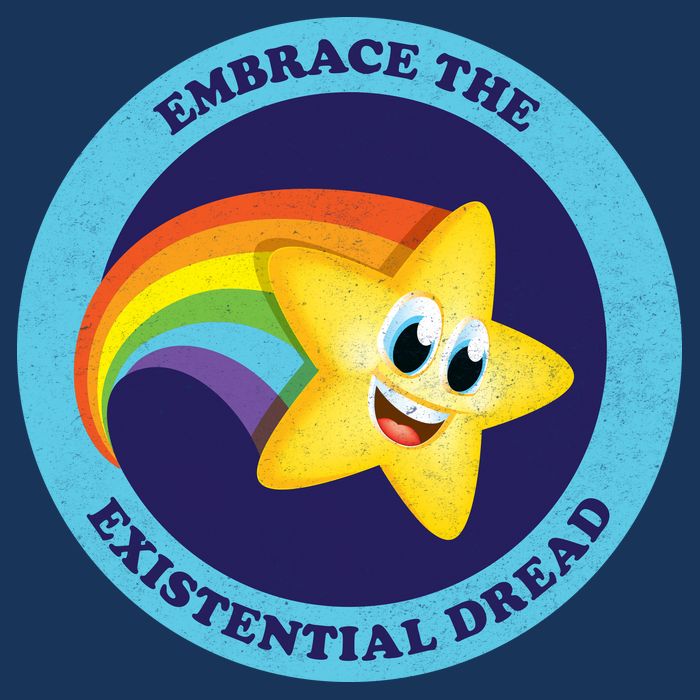 Embrace The Existential Dread Drawstring Bag